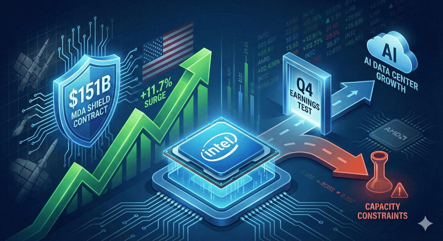 Intel Soars 11% on Defense Contract: Will the Rally Survive Earnings? - Article cover image